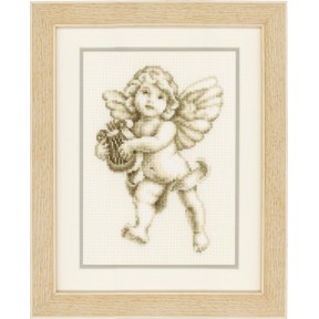 Ангел с лирой Набор для вышивания крестом Vervaco PN-0021849