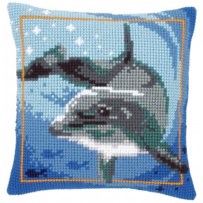 Дельфін Набір для вишивання хрестиком (подушка) Vervaco PN-0021528