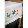 Красочные цыплята (дорожка на стол) Набор для вышивания гладью