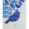 Прудка синичка Набір для вишивання бісером прикраси на натуральному художньому холсті Абрис Арт AD-232
