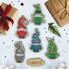 Гноми Комплект новорічних іграшок Набір для вишивки по дереву