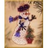 Снеговик с ёлочкой Набор для вышивания крестом Mill Hill MHSC40