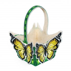 Корзина с бабочками Набор для вышивания на пластиковой канве Alisena 8048а