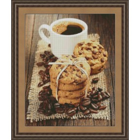 Кофе с печеньем Электронная схема для вышивания крестиком Н-0041ИХ