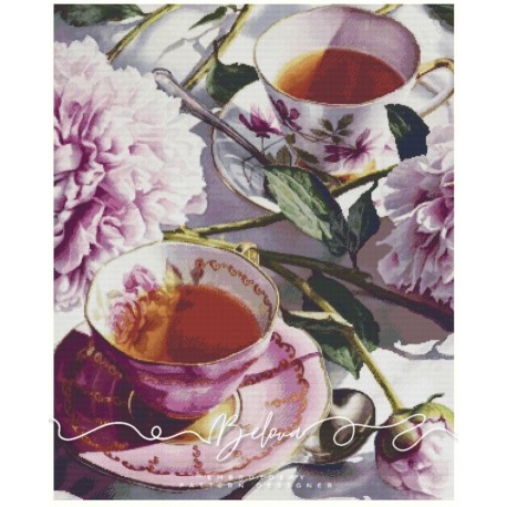 Схема для вышивания крестиком Ирина Белова Чай с ароматом