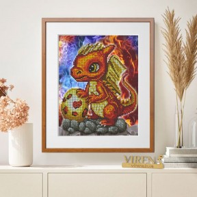 Огненный дракон Схема для вышивания бисером Virena А4Н_582