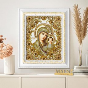 Казанская икона Божией Матери Схема для вышивания бисером Virena А4Р_634