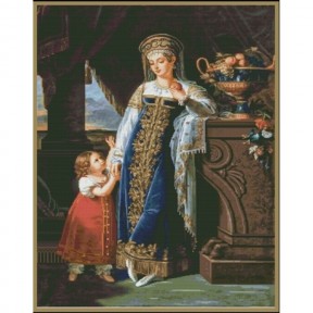 Княгиня Барятинская с дочкой Набор для вышивки  крестом Magic Cross Stitch 017MCS