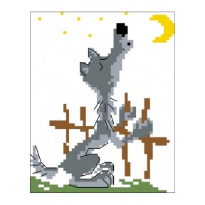 Волк Набор для вышивания крестом Світ можливостей 10.001СМД