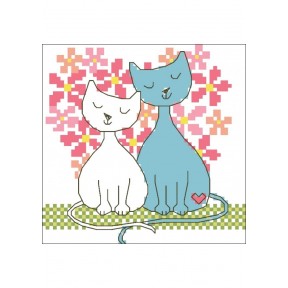Коты Набор для вышивания крестом Світ можливостей 10.006СМД