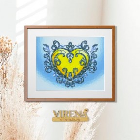 Сердечко Схема для вышивания бисером Virena А5Н_349