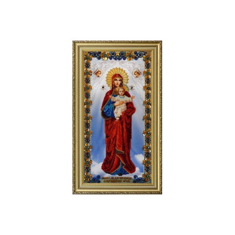 Набір для вишивання Картини Бісером Р-177 Ікона Божої Матері