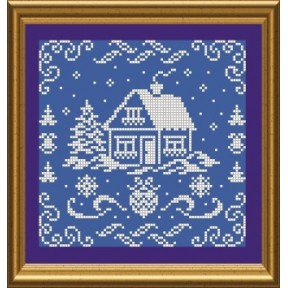 Схема для вишивки бісером Новорічна листівка. Арт. СКМ-46