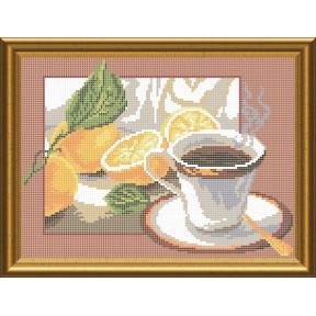 Схема для вышивки бисером Чай с лимоном. Арт. СКМ-41