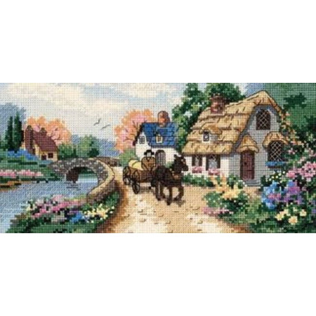 Набор для вышивания крестом Classic Design Тихая деревушка 4364