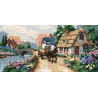 Набор для вышивания крестом Classic Design Тихая деревушка 4364