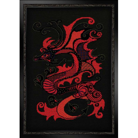 Набор для вышивки крестом Риолис 1229 Красный дракон фото