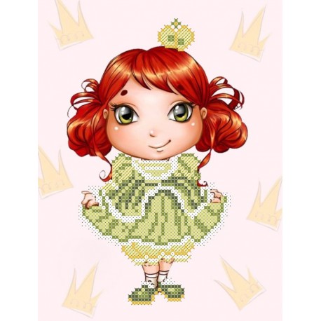 Набор для вишивки бісером Маленька принцеса. Арт. СД-248ч фото