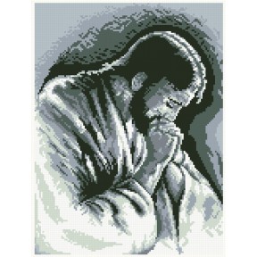 АМС-002. Алмазная мозаика Иисус в молитве. 30х40см