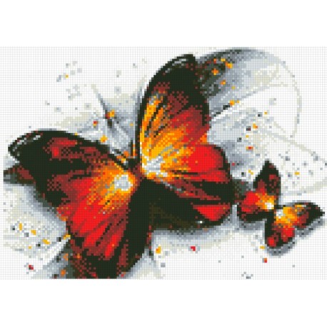 АМП-124. Алмазная мозаика Полет бабочки. 25х35см фото