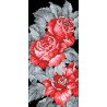 АМП-130. Алмазная мозаика Красные розы. 20х43см фото