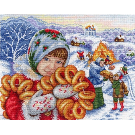 Набор для вышивки крестом МП Студия НВ-621 Гуляй,Масленица! фото