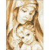 АМС-020. Мадонна и дитя. Алмазная мозаика 30х40см фото