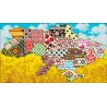 Алмазная мозаика АМЮ-001. Карта Украины. 31х55см (без