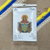 Святая Покрова с гербом Набор для создания мгрушки крестиком на пластиковой канве VOLOSHKA VPC_030