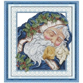 Санта Клаус Набір для вишивання хрестиком з друкованою схемою на тканині Joy Sunday RA097