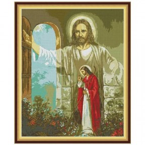 Ісус Набір для вишивання хрестиком з друкованою схемою на тканині Joy Sunday RA282