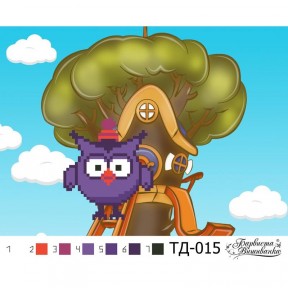 Схема картины Совунья (серия: Смешарики) для вышивки бисером на ткани ТД015ан2115