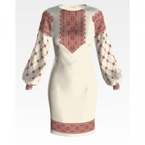 Набор для вышивки бисером Барвиста Вышиванка заготовки женского платья – вышиванки Полесье ПЛ100шМннннk