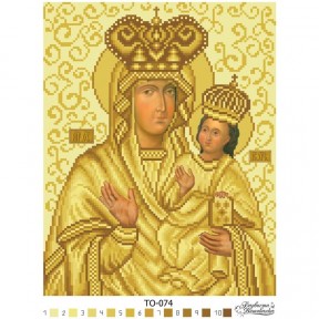 Набор для вышивания бисером Барвиста Вышиванка Зарваницкая Икона Божией Матери 25х32 ТО074ан2532k