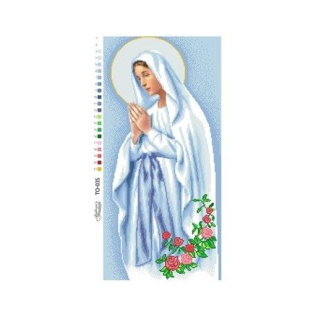Набор для вышивания бисером Барвиста Вышиванка Мария непорочного зачатия 28х59 ТО035пн2859k