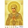 Схема картины Икона Божией Матери Умягчение злых сердец (Семистрельная) для вышивки бисером на ткани ТО140ан1622