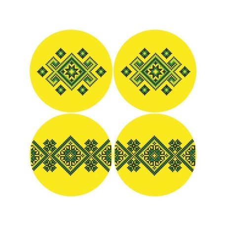 Набор для вышивания бисером Барвиста Вышиванка Украинские узоры 31х31 ТР693пн3131k