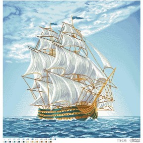 Набор для вышивания бисером Барвиста Вышиванка Морское приключение 61х61 ТП025ан6161k