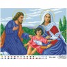 Схема картины Святое Семейство для вышивки бисером на ткани ТО105ан4230