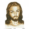 Набір для вишивки бісером Барвиста Вишиванка Ісус коричневий 45х60 ТО008пн4560k