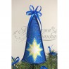 Схема Пошита новорічна верхівка на ялинку Різдвяна зірка для вишивки бісером і нитками на тканині ТР234аБ1418