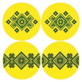 Набор для вышивания нитками Барвиста Вышиванка Украинские узоры 31х31 ТР693ан3131i