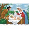 Схема картины Святое Семейство для вышивки бисером на ткани ТО106ан4230