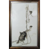 Набор для вышивки крестом Alisena 1033а Кошки-мышки фото