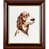 Набір для вишивання хрестиком Alisena 1058а Собака фото
