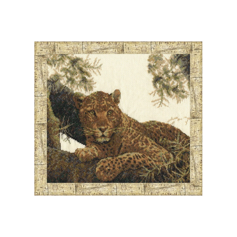Набір для вишивання хрестиком Сомалийский леопард 23 х 25 см