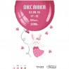Схема картины Метрика девочки «Шарик» для вышивки бисером на ткани ТЛ015пн2233