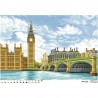 Схема картины Великое сердце Британии (Лондон, центр города) для вышивки бисером на ткани ТМ018пн6443