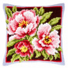 Набір для вишивки подушки Vervaсo PN-0144348 Рожеві квіти /