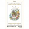 Схема картины Золотая Подкова ЗПР-048 Рушник пасхальный для вышивания бисером на атласе ЗР048ан3555